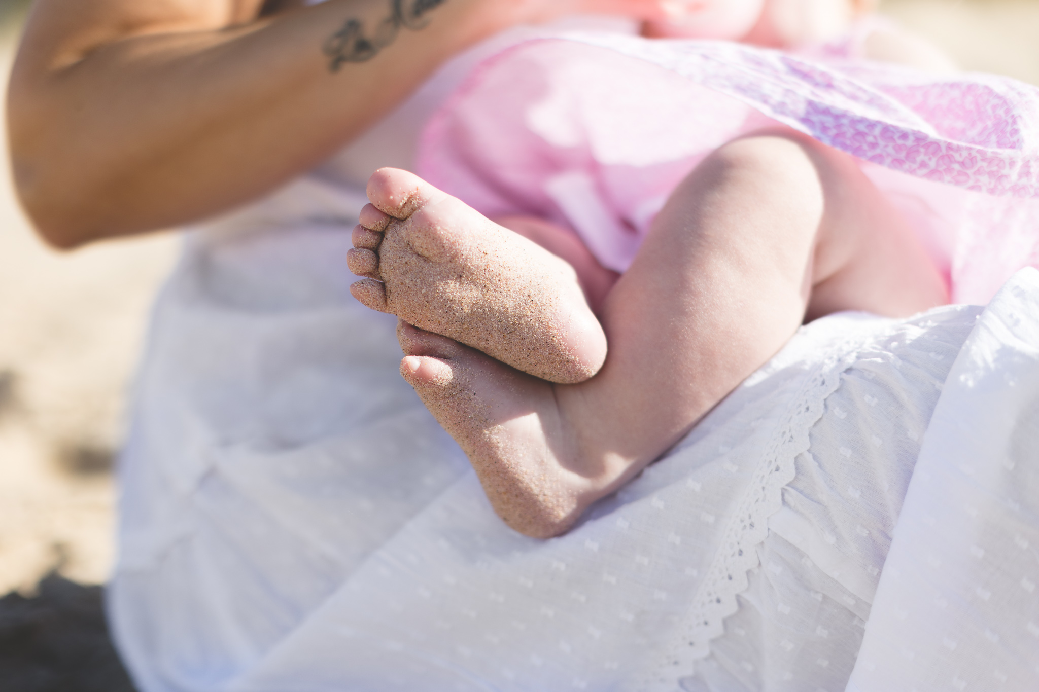 Fun Beach Baby Photo Session