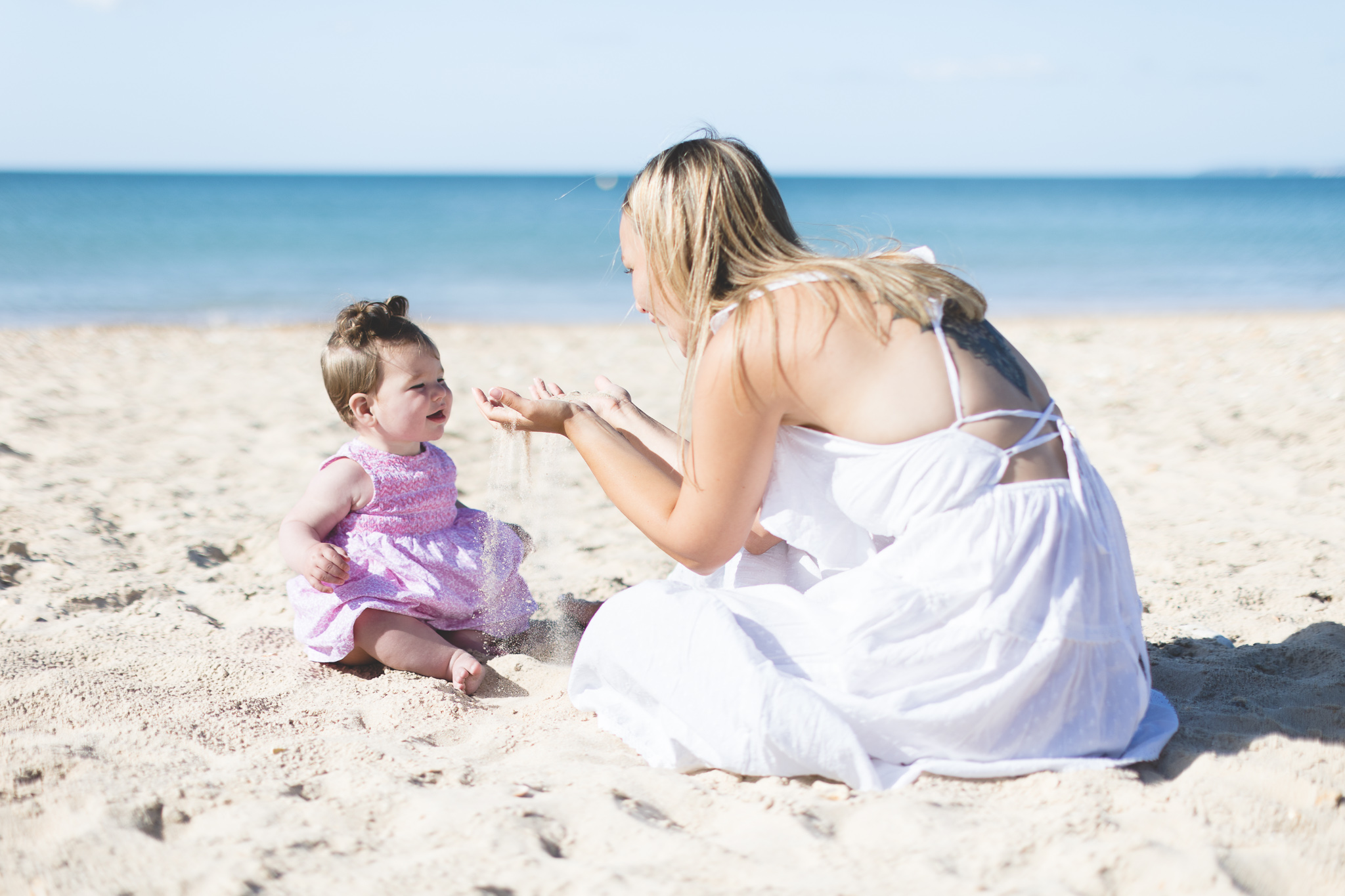 Fun Beach Baby Photo Session