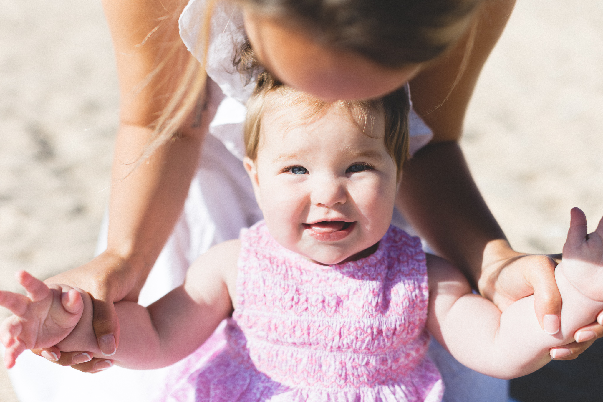 Fun Beach Baby Photo Session