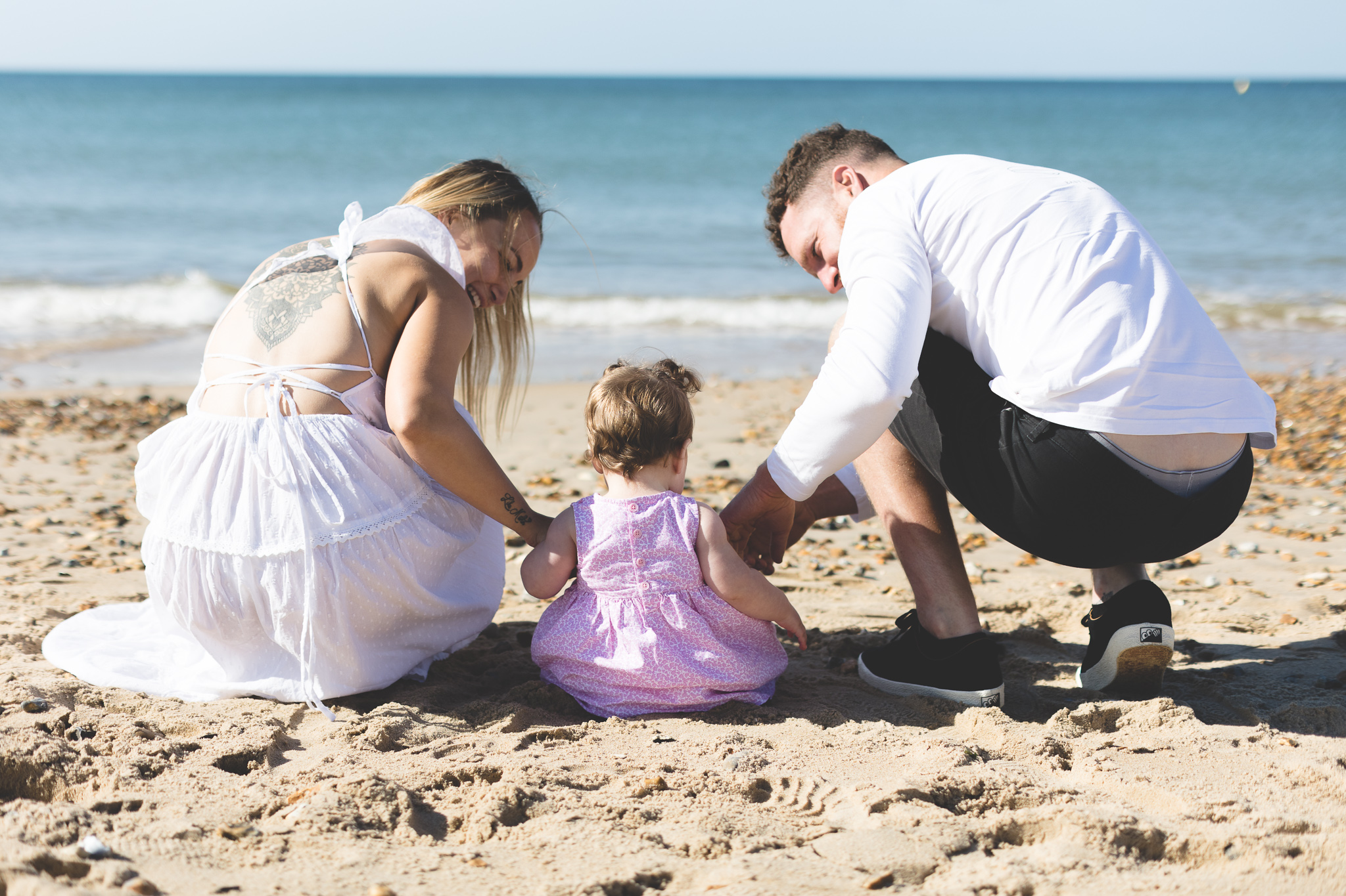 Fun Beach Baby Photo Session