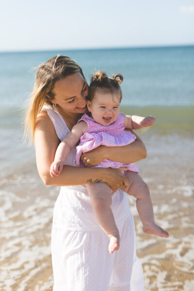 Fun Beach Baby Photo Session