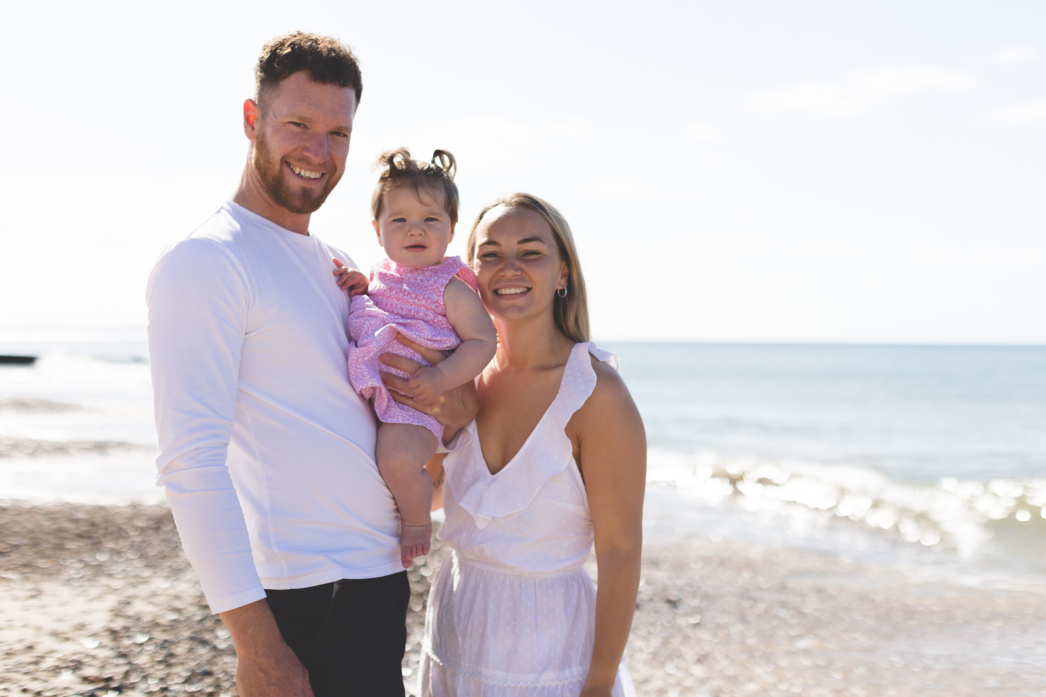 Fun Beach Baby Photo Session