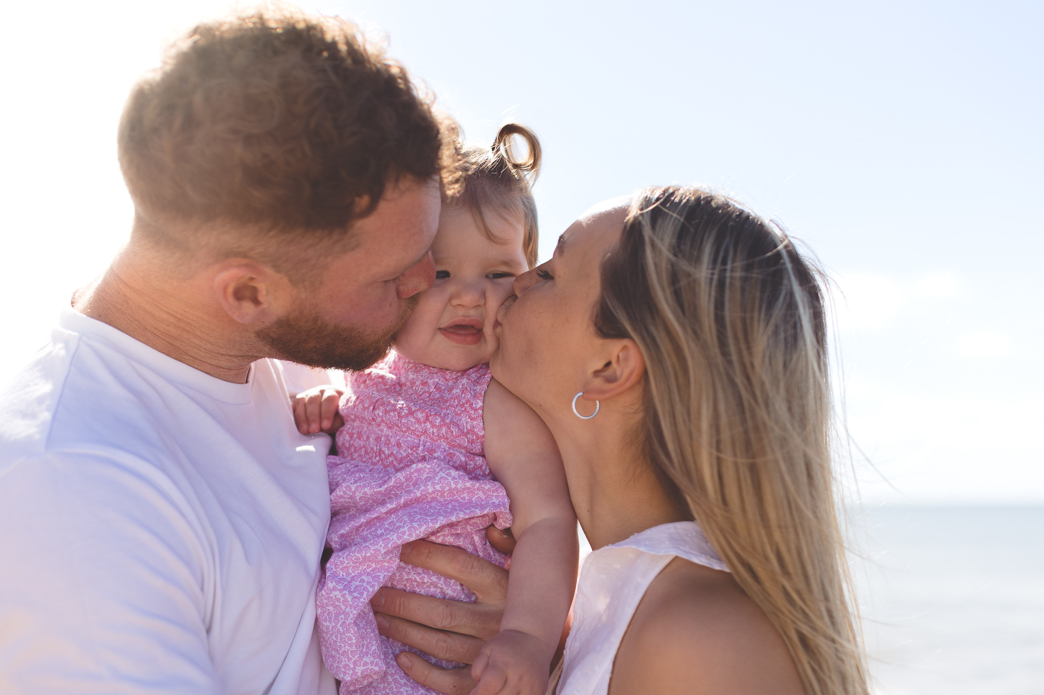 Fun Beach Baby Photo Session