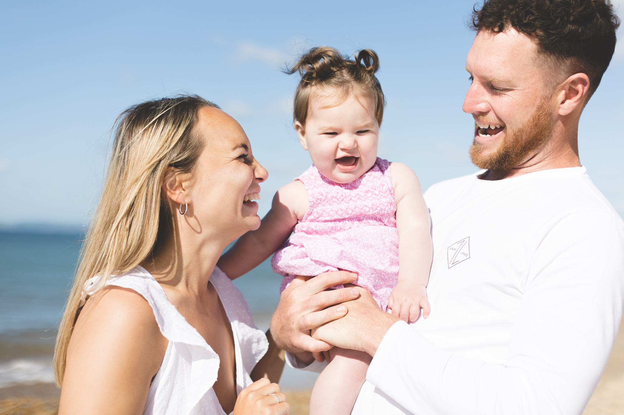 Fun Beach Baby Photo Session