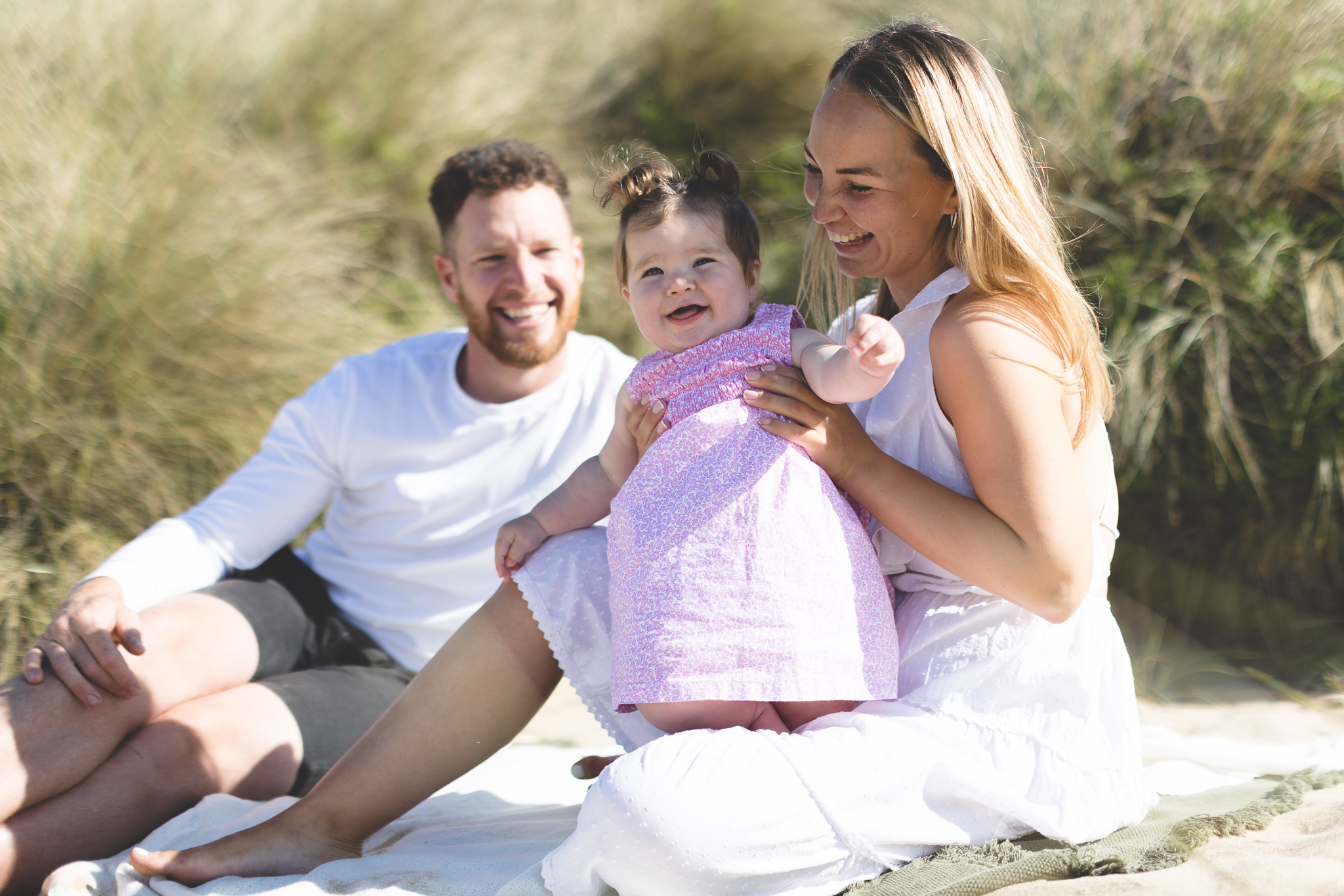 Fun Beach Baby Photo Session