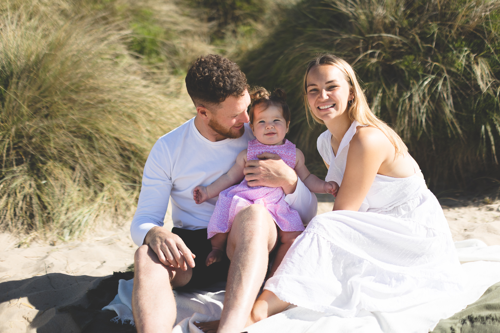 Fun Beach Baby Photo Session