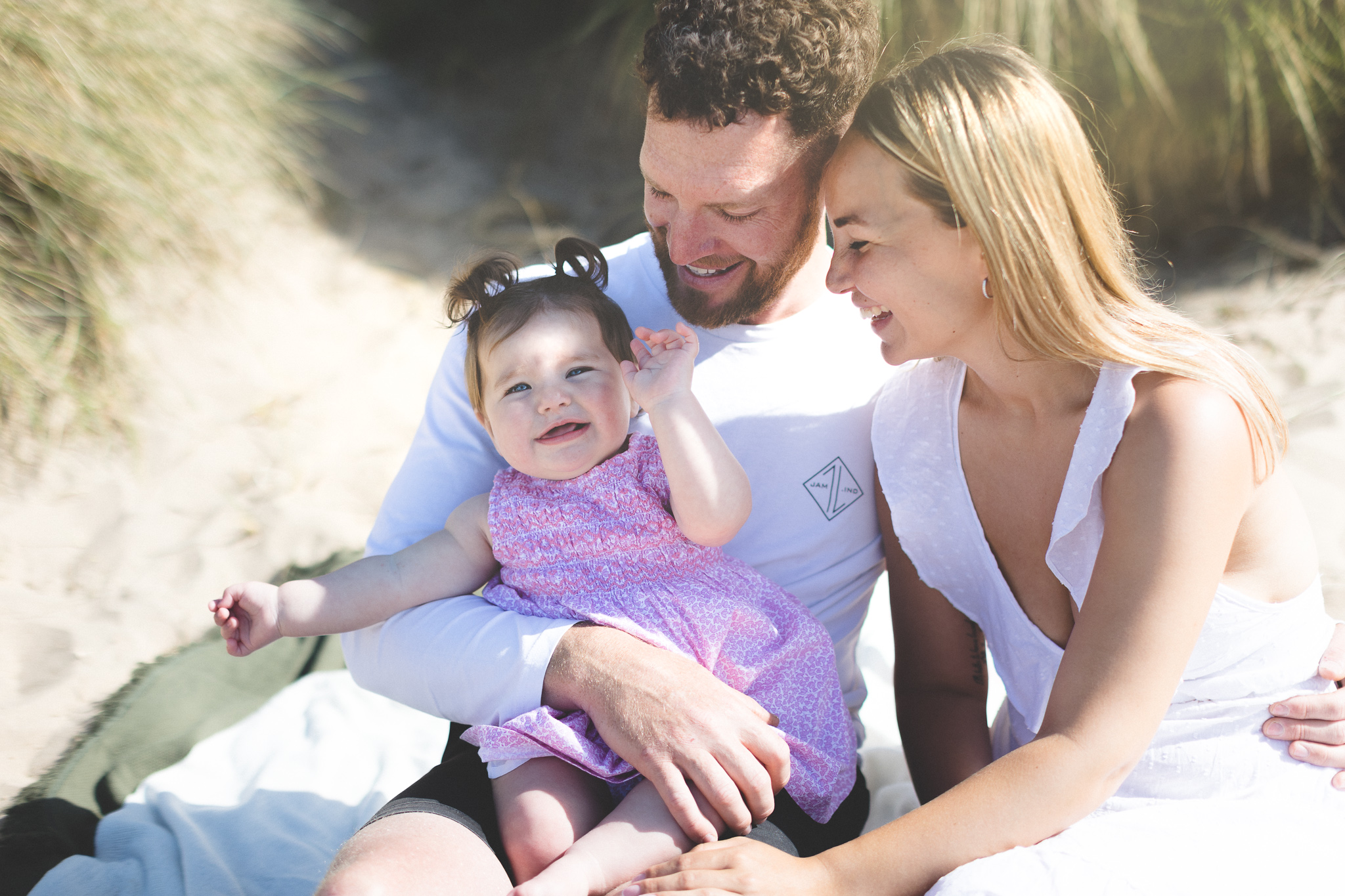 Fun Beach Baby Photo Session